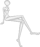 xeni sitting cross legged