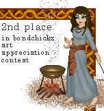 2nd place in bondchickz art appreciation contest