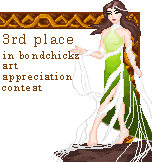 3rd place in bondchickz art appreciation contest