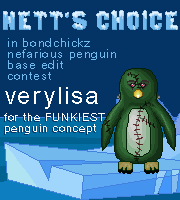nett's choice award in the nefarious penguin base edit contest